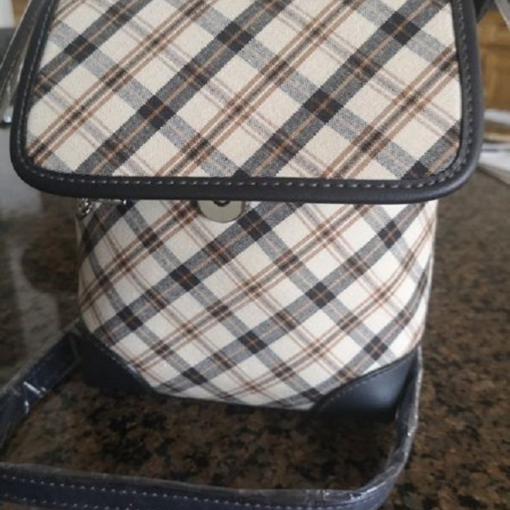 Adorable authentic Etienne Aigner City Plaid Mini Bag